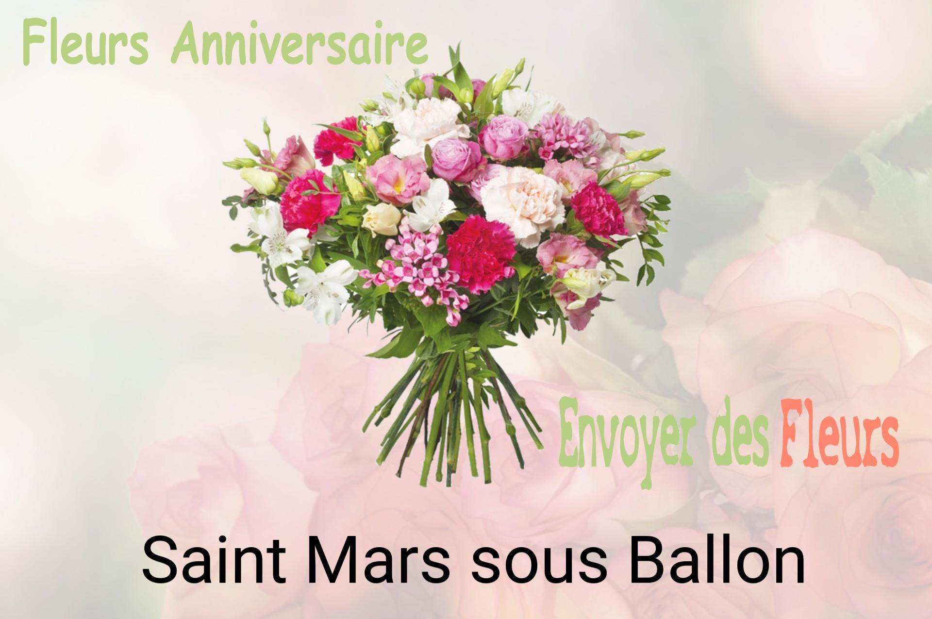 Bouquet de fleurs d’anniversaire livré à Saint-Mars-sous-Ballon