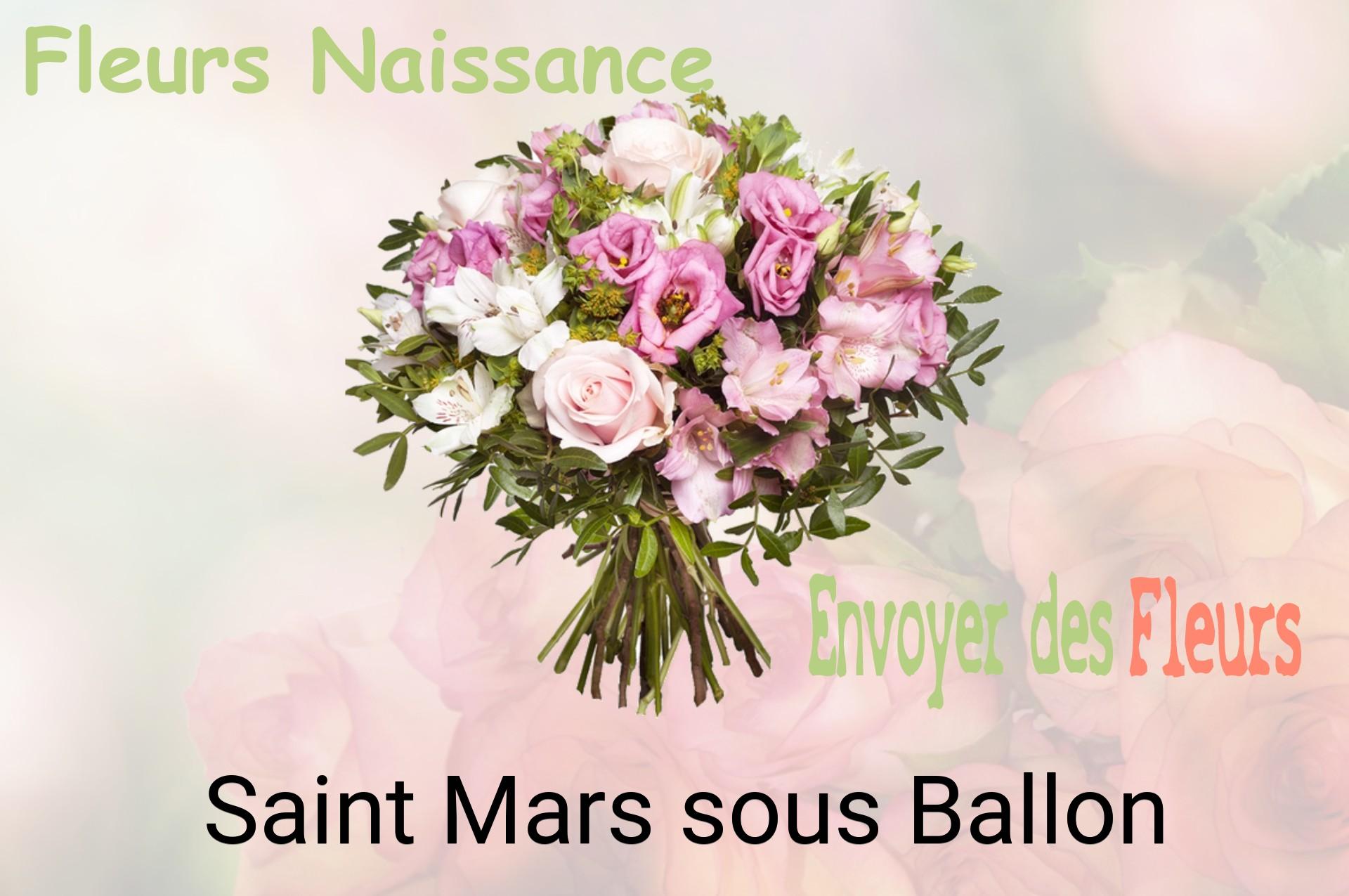 Bouquet de fleurs de naissance livré à Saint-Mars-sous-Ballon