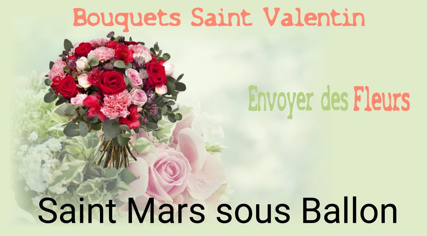 Roses de Saint-Valentin livrées à Saint-Mars-sous-Ballon
